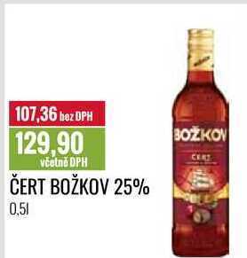 Ratio Čert božkov 25%, 0,5 l nabídka