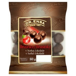 Ratio Dr. ensa brusinky v hořké čokoládě 80g nabídka