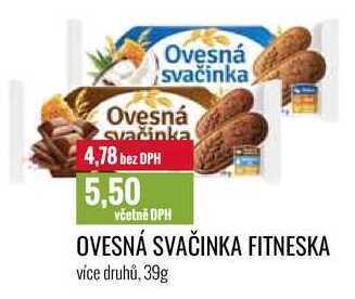 Ratio Ovesná svačinka fitneska 39g nabídka