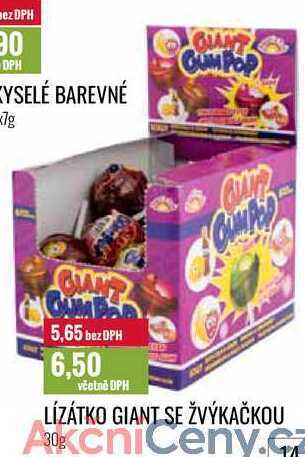 Ratio Lízátko giant se žvýkačkou 30g nabídka