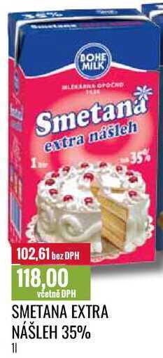 Ratio Smetana extra nášleh 35% 1 l nabídka