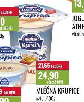 Mléčná krupice natur, 400g