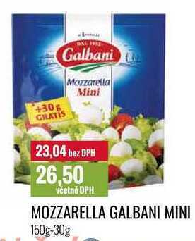 Ratio Mozzarella galbani mini 150g+30g nabídka