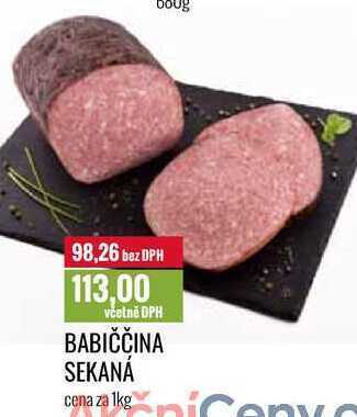 Ratio Babiččina sekaná cena za 1kg nabídka