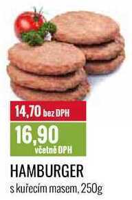 Ratio Hamburger s kuřecím masem, 250g nabídka