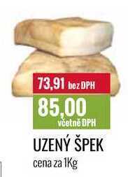 Ratio Uzený špek cena za 1kg nabídka