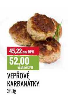 Ratio Vepřové karbanátky 360g nabídka