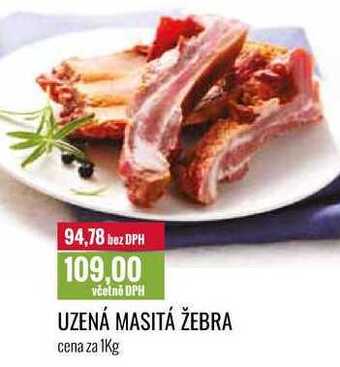 Ratio Uzená masitá žebra cena za 1kg nabídka