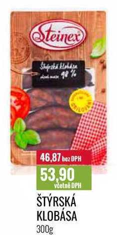 Ratio Štýrská klobása 300g nabídka