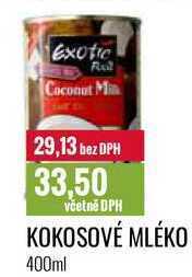 Ratio Kokosové mléko 400ml nabídka