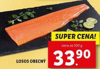 Lidl Losos obecný, cena za 100 g nabídka