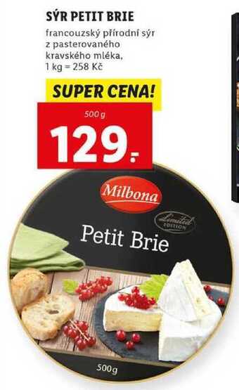 Lidl Sýr petit brie, 500 g nabídka