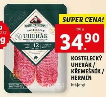 Lidl Kostelecký uherák / křemešník / hermín, 100 g nabídka