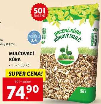 Lidl Mulčovací kůra, 50 l nabídka