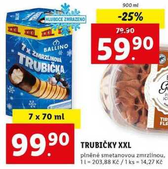 Lidl Trubičky xxl, 7x 70 ml nabídka