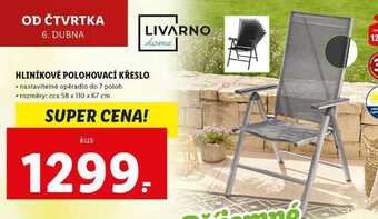 Lidl Hliníkové polohovací křeslo nabídka
