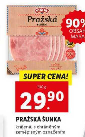Lidl Pražská šunka, 100 g nabídka