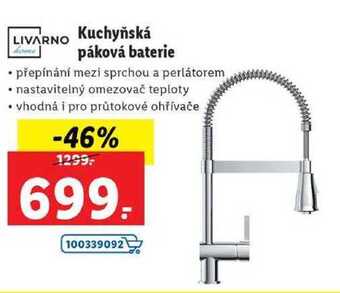 Lidl Kuchyňská páková baterie nabídka