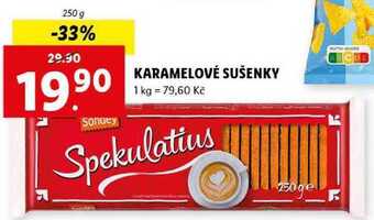 Lidl Karamelové sušenky, 250 g nabídka