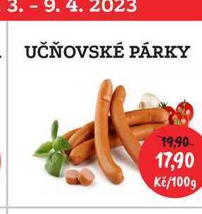 RABBIT řeznictví Učňovské párky 100g nabídka