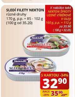 Flop Sledí filety nekton různé druhy 170 g nabídka