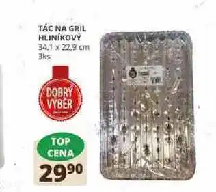 Tác na gril hliníkový 34,1 x 22.9 cm 3ks