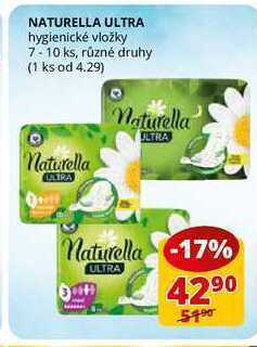 Naturella ultra hygienické vložky 7-10 ks
