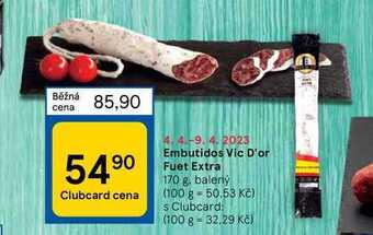Tesco Embutidos vic d'or fuet extra 170 g nabídka