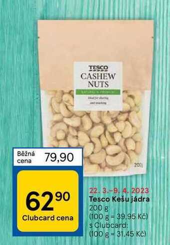 Tesco Tesco kešu jádra 200 g nabídka