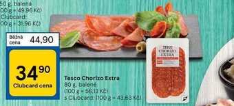 Tesco Tesco chorizo extra 80 g nabídka