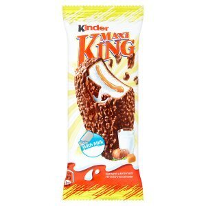 Tesco Kinder maxi king chlazená tyčinka s mléčnokaramelovou náplní v mléčné čokoládě s oříšky 35g nabídka