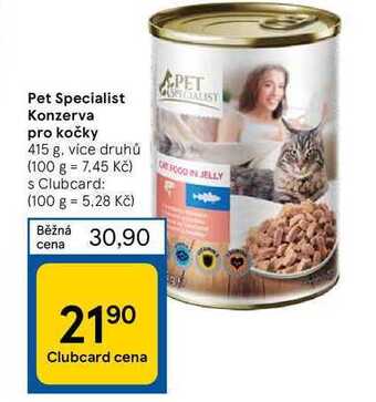 Tesco Pet specialist konzerva pro kočky 415 g nabídka