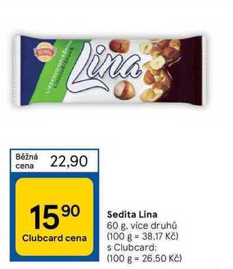 Tesco Sedita lina 60 g nabídka