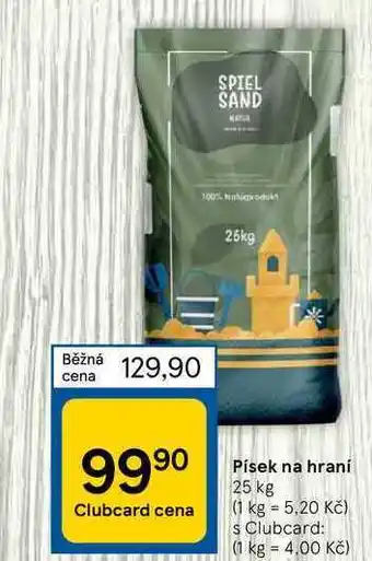 Tesco Písek na hraní 25 kg nabídka