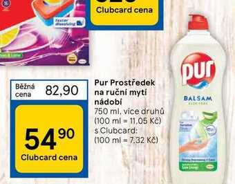 Tesco Pur prostředek na ruční mytí nádobí 750 ml nabídka