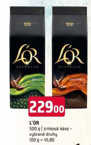 Terno L'or 500 g zrnková káva nabídka