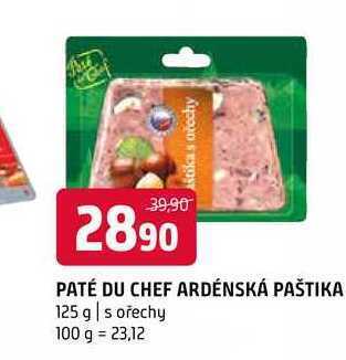 Terno Paté du chef ardénská paštika 125 g nabídka