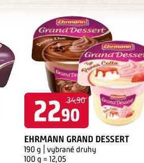 Terno Ehrmann grand dessert 190 g nabídka