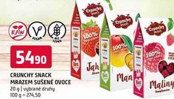 Terno Crunchy snack mrazem sušené ovoce 20 g nabídka