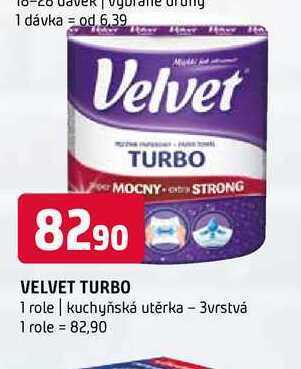 Terno Velvet turbo 1 role nabídka
