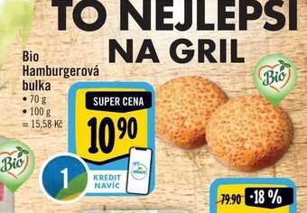 Albert Bio hamburgerová bulka 70 g nabídka