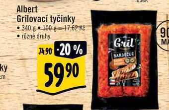 Albert Albert grilovací tyčinky 340 g nabídka