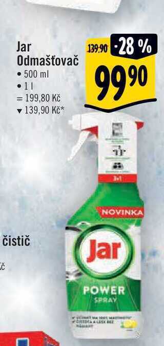 Albert Jar odmašťovač • 500 ml nabídka