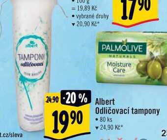 Albert Albert odličovací tampony • 80 ks nabídka