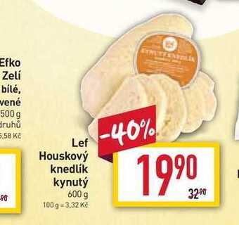 Billa Lef houskový knedlík kynutý 600 g nabídka