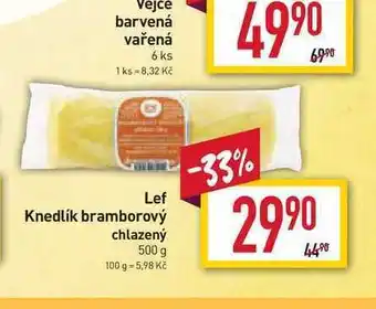 Billa Lef knedlík bramborový chlazený 500 g nabídka