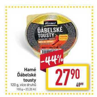 Billa Hamé ďábelské tousty 120 g nabídka