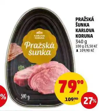 Penny Market Pražská šunka karlova koruna, 340 g nabídka