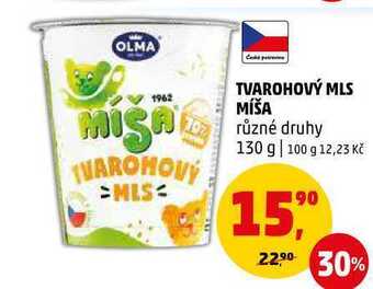 Penny Market Tvarohový mls míša, 130 g nabídka