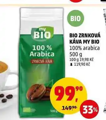 Penny Market Bio zrnková káva my bio 100% arabica, 500 g nabídka